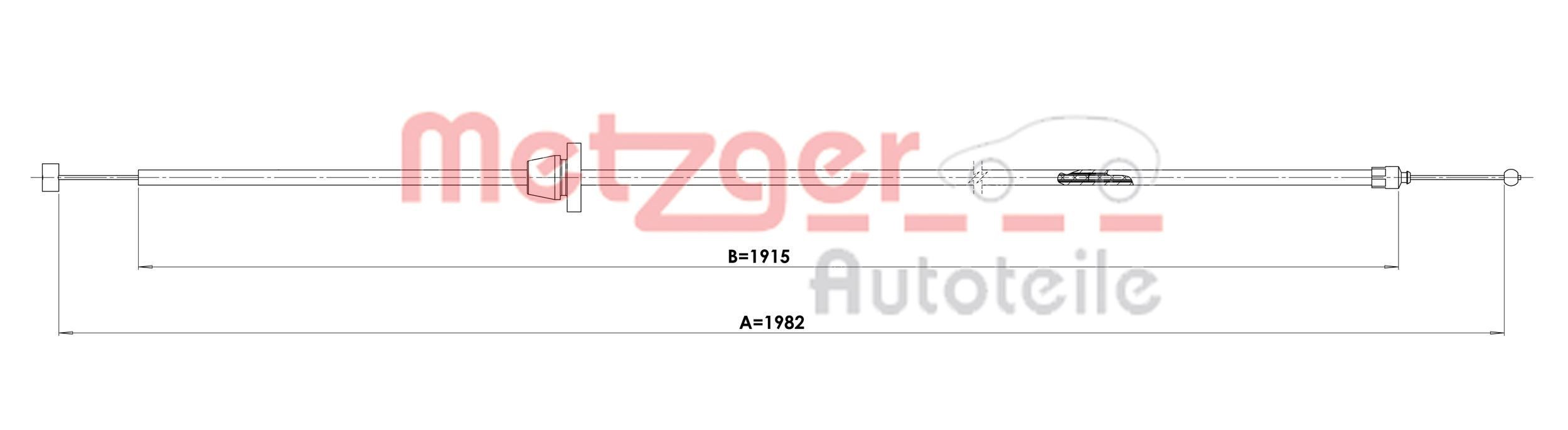 METZGER Lanko pre otváranie kapoty motora 3160038 3160038 METZGER Kapota Iveco lacné