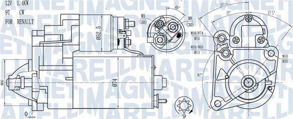 MAGNETI MARELLI Startmotor 063720784010 063720784010 MAGNETI MARELLI Startmotor Suzuki