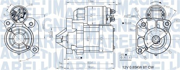 MAGNETI MARELLI Startmotor 063721186010 Renault GRAND SCÉNIC Startmotoren MAGNETI MARELLI 063721186010