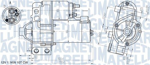 MAGNETI MARELLI Μίζα 063721290010 MAGNETI MARELLI Μίζα CITROËN 063721290010