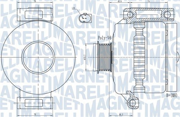 MAGNETI MARELLI Alternátor 063731923010 063731923010 MAGNETI MARELLI Alternátor Lexus lacné