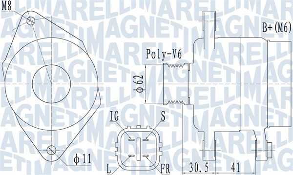 MAGNETI MARELLI Alternatore 063731930010 063731930010 Alternatore MAGNETI MARELLI TOYOTA VERSO costo