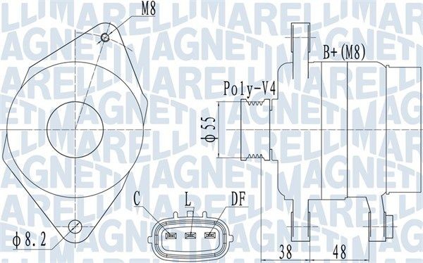 MAGNETI MARELLI Alternatore 063732124010 063732124010 costo Alternatore MAGNETI MARELLI HYUNDAI STARIA