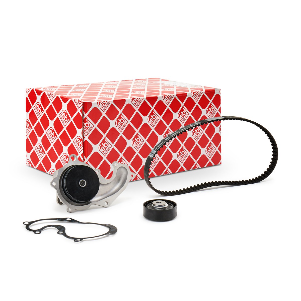 FEBI BILSTEIN Tandremssæt med vandpumpe 172711 FEBI BILSTEIN 172711 originale Ford Focus dnw Vandpumpe + tandremssæt hvad koster