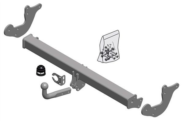 BRINK Piekabes āķis 687200 Sakabes āķi BRINK Mercedes-Benz GLB 687200