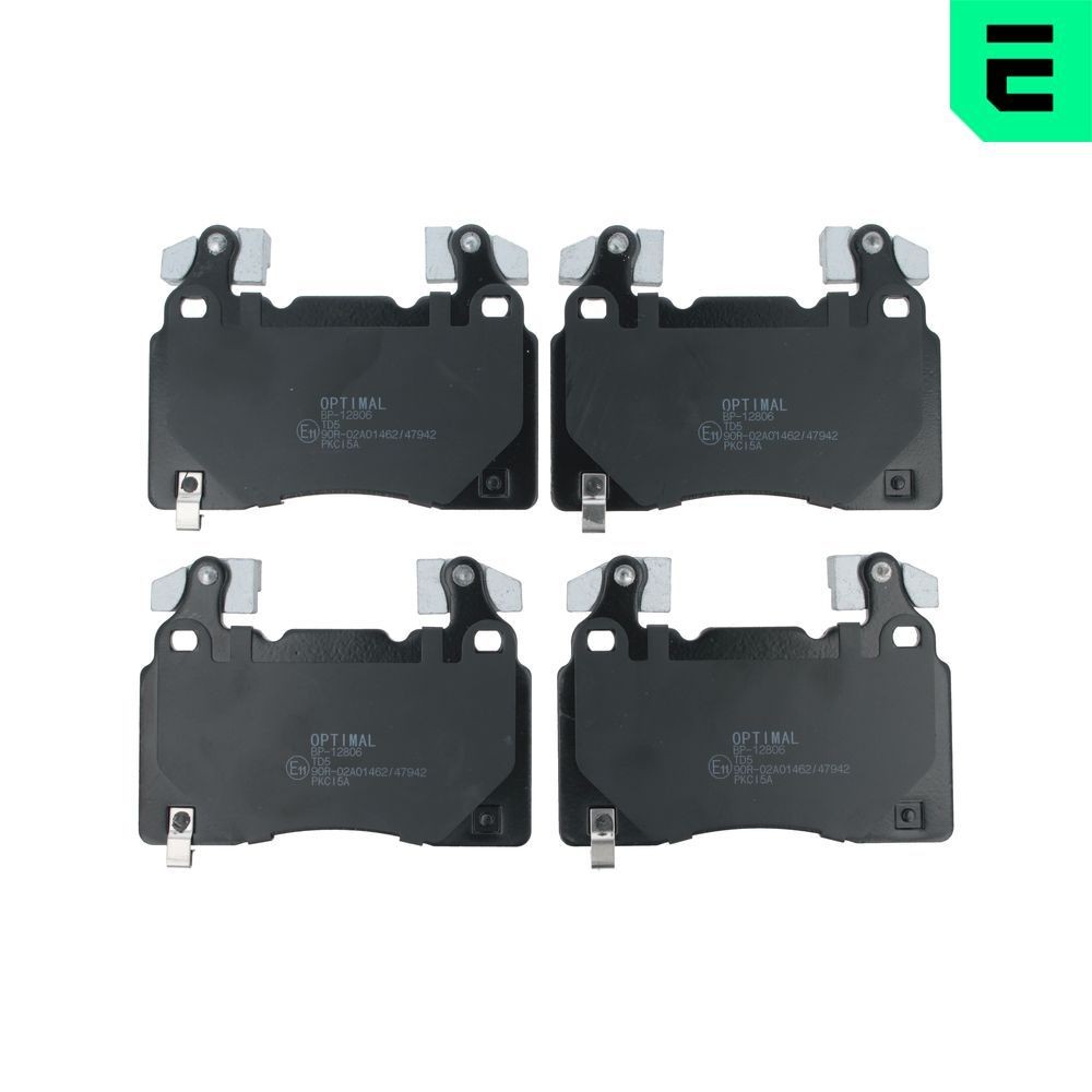 OPTIMAL Jarrupalat, levyjarru BP-12806 Jarrupalat, levyjarru OPTIMAL Etuakseli, akustisella kulumavaroittimella