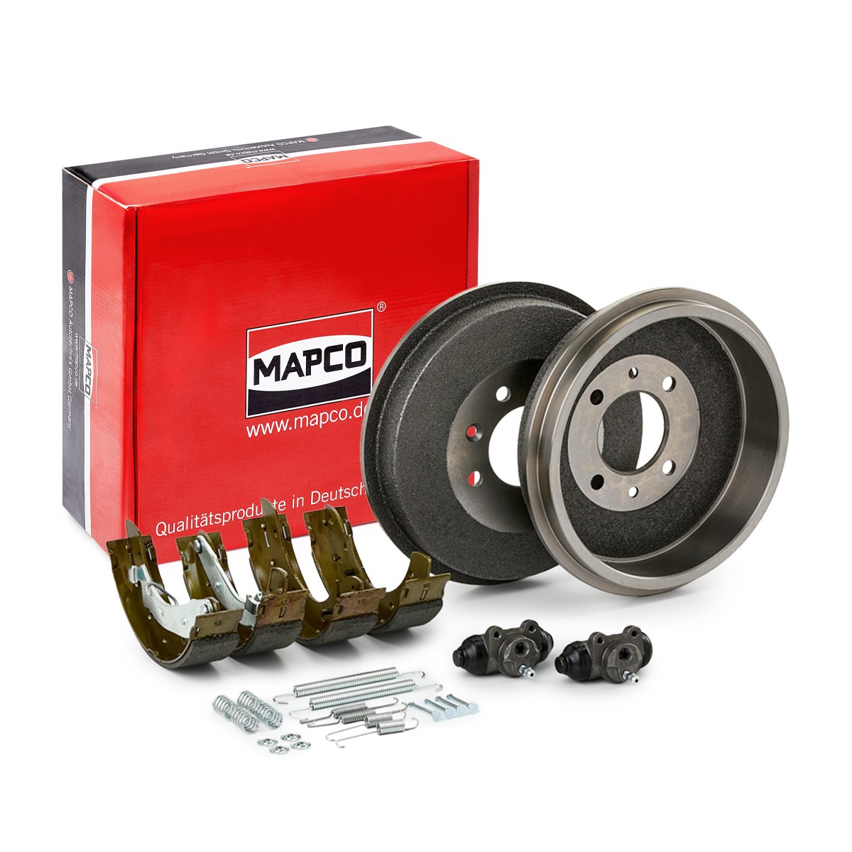 MAPCO Jogo de travões, travões de tambor 35122/1 MAPCO 35122/1 originais Travão de tambor Citroen Berlingo MF custo