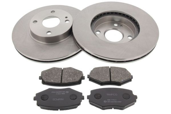 MAPCO Bromssats, skivbroms 47588 MAPCO 47588 Bromsskivor och bromsbelägg Mazda MX 5 nc fram och bak