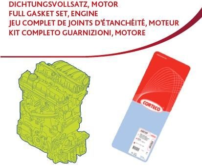 CORTECO Motor pakking, complete set 83403949 CORTECO 83403949 Complete pakkingsset motor MITSUBISHI LANCER originele