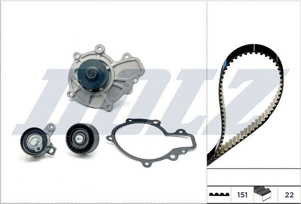DOLZ Kit cinghia distribuzione, pompa acqua KD170 DOLZ KD170 Kit distribuzione con pompa acqua Chevrolet Corvette C4 Coupe prezzo
