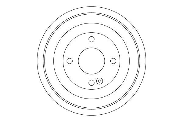 TRW Bremžu trumulis DB4552 DB4552 Bremžu trumuļi HYUNDAI i10 TRW
