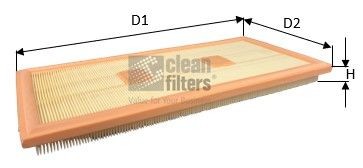 CLEAN FILTER Luftfilter MA3481 MA3481 Luftfilter MERCEDES-BENZ CLK CLEAN FILTER kaufen