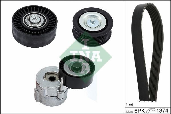 INA Jogo de correias trapezoidais estriadas 529 0417 10 Kit de correias trapezoidais estriadas INA PANDA 529 0417 10 baratos