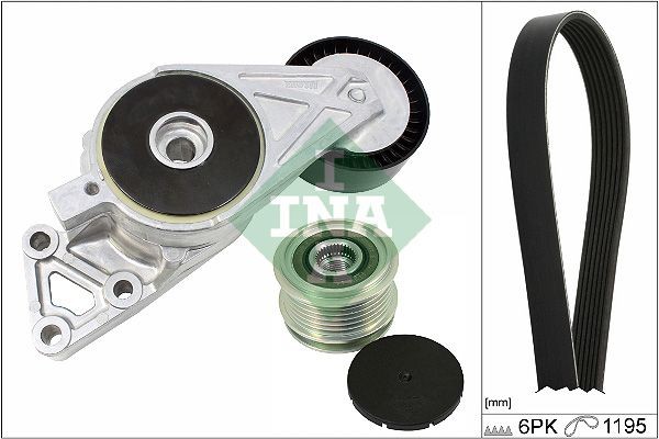 INA Kit Cinghie Poly-V 529 0470 20 INA 529 0470 20 Kit cinghie poly-v Volkswagen Golf 4 prezzo