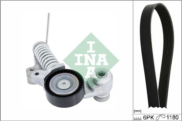 Ķīļrievu siksnu komplekts INA 529 0485 10 INA 529 0485 10 Ķīļrievu siksnu komplekts VOLVO S60 2024