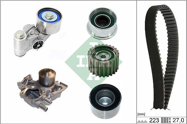 INA Kamremssats med vattenpump 530 0736 30 INA 530 0736 30 Kedje SUBARU Forester II (SG)