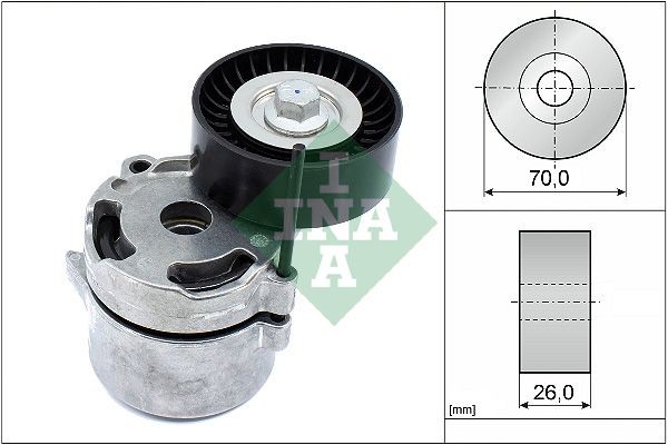 INA Braccio tenditore, Cinghia Poly-V 534 0711 10 INA 534 0711 10 costo Tenditore cinghia servizi Subaru XV 2 originale