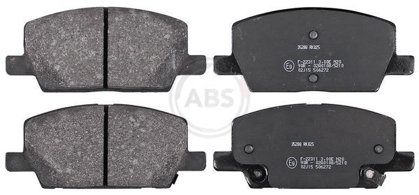 A.B.S. Brzdové doštičky/platničky 35288 Brzdové doštičky A.B.S. Chevrolet CAPTIVA 35288