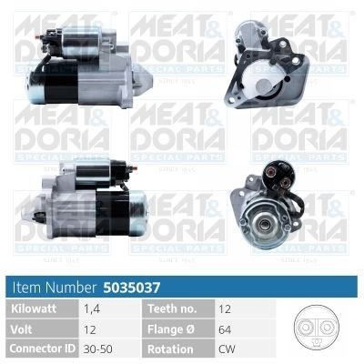 MEAT & DORIA Motorino avviamento 5035037 5035037 costo Motorino avviamento MEAT & DORIA NISSAN NOTE