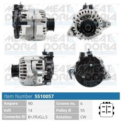 MEAT & DORIA Dynamo 5510057 5510057 Dynamo TOYOTA CAMRY MEAT & DORIA
