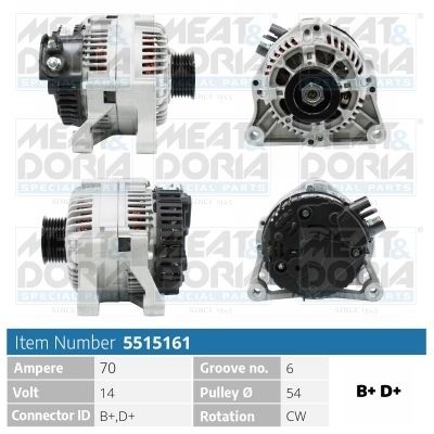 MEAT & DORIA Generator 5515161 5515161 MEAT & DORIA generator PEUGEOT 309