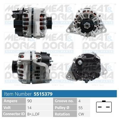 MEAT & DORIA Generator 5515379 5515379 MEAT & DORIA generator NISSAN CABSTAR