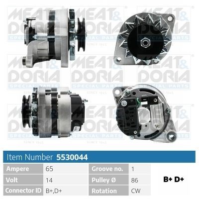 MEAT & DORIA Generator 5530044 Generator MEAT & DORIA Dodge NITRO 5530044