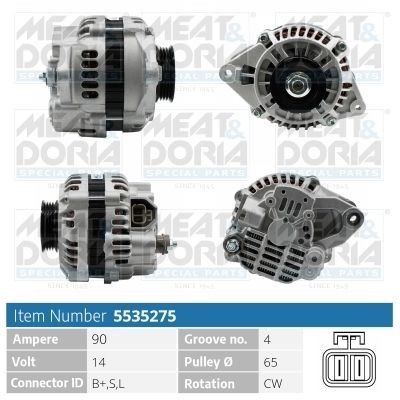 MEAT & DORIA Δυναμό 5535275 5535275 Δυναμό αυτοκινήτου MEAT & DORIA MITSUBISHI OUTLANDER