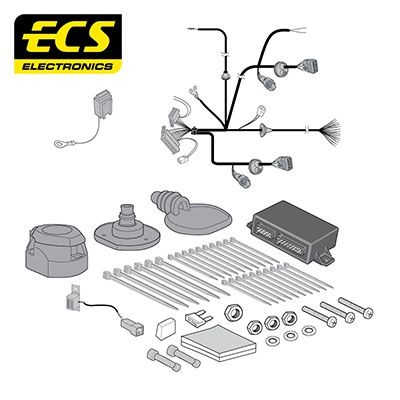 ECS Elektromos készlet, vonóhorog NI116DH Karosszéria NISSAN Micra IV Hatchback (K13KK): Elektromos készlet, vonóhorog ECS NI116DH