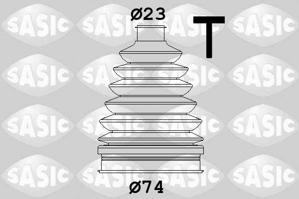SASIC Jeu de joint-soufflet, arbre de commande 1904053 Soufflet de cardan universel SASIC SANDERO 1904053 pas cher
