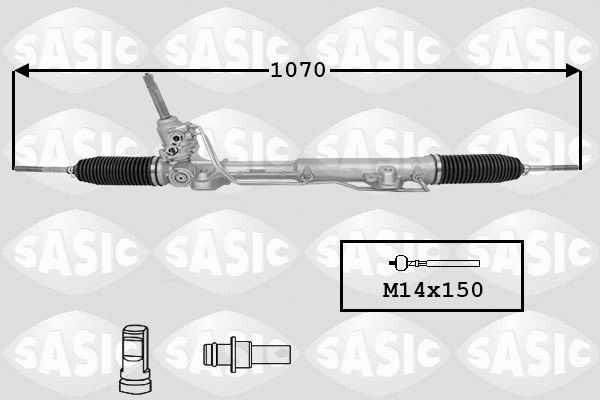 Prevodka riadenia SASIC 7170056 SASIC 7170056 Hrebeňové riadenie PEUGEOT 508 2012