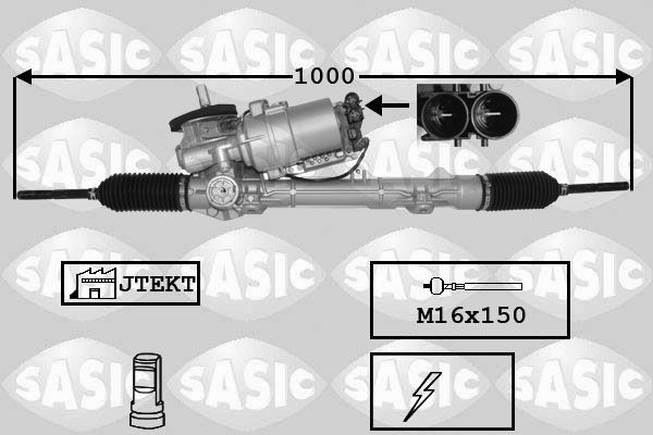 SASIC Κρεμαγιέρα 7170057 SASIC 7170057 Κρεμαγιέρα Peugeot 207 Sedan σε χαμηλές τιμές