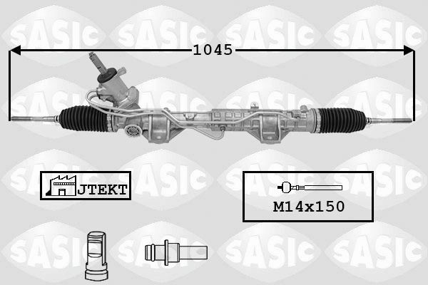 SASIC Roolilatt 7174038 SASIC 7174038 originaal Rooliajam Renault Laguna 3 Kupee hind