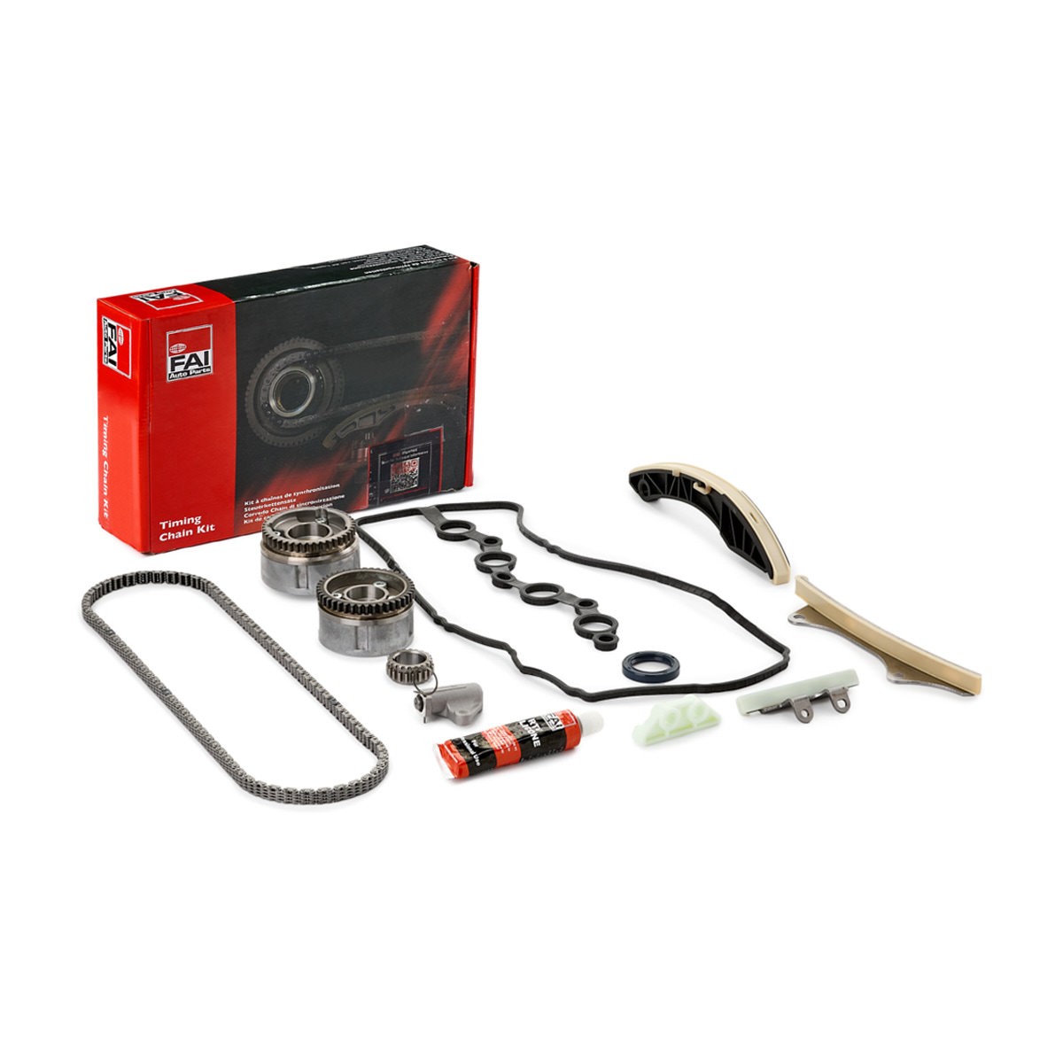 Kit de distribuição FAI AutoParts TCK334VVT FAI AutoParts TCK334VVT Kit para distribuição por corrente KIA RIO 2025