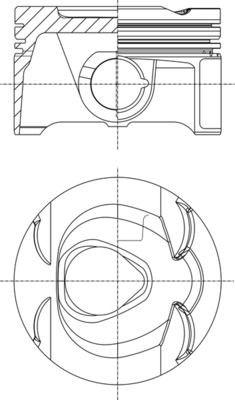 Piston MAHLE 013 PI 00149 000 MAHLE 013 PI 00149 000: Piston Land Rover DISCOVERY 2017