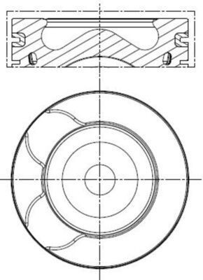 Stempel MAHLE 039 PI 00128 000 MAHLE 039 PI 00128 000 Motor stempel Land Rover DISCOVERY 2009