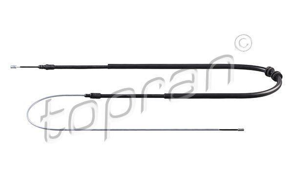 TOPRAN Håndbremsekabel 631 766 Håndbremse TOPRAN Nissan JUKE 631 766