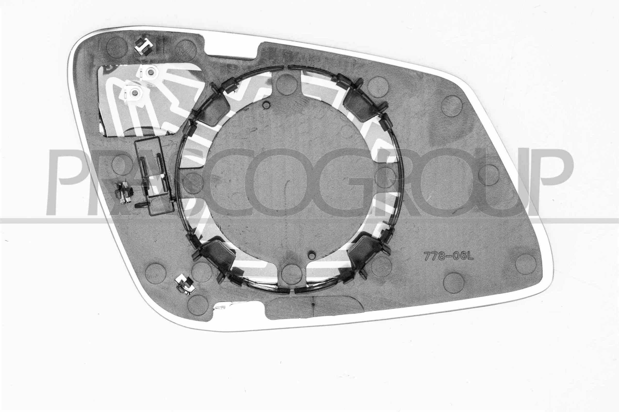 PRASCO Sklo vonkajżieho zrkadla BM0287514 Spätné zrkadlo PRASCO Dodge JOURNEY BM0287514
