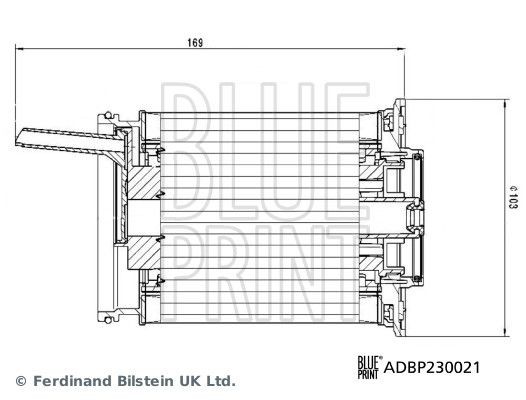 BLUE PRINT Brændstof-filter ADBP230021 BLUE PRINT ADBP230021 Bentayga (4V1) Brændstoffilter pris