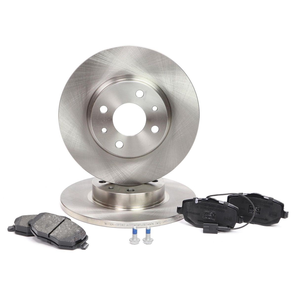 MASTER-SPORT Bremseskiver og -klosser 201201271 MASTER-SPORT 201201271 Bremsekit Dedra Stasjonsvogn (835) pris