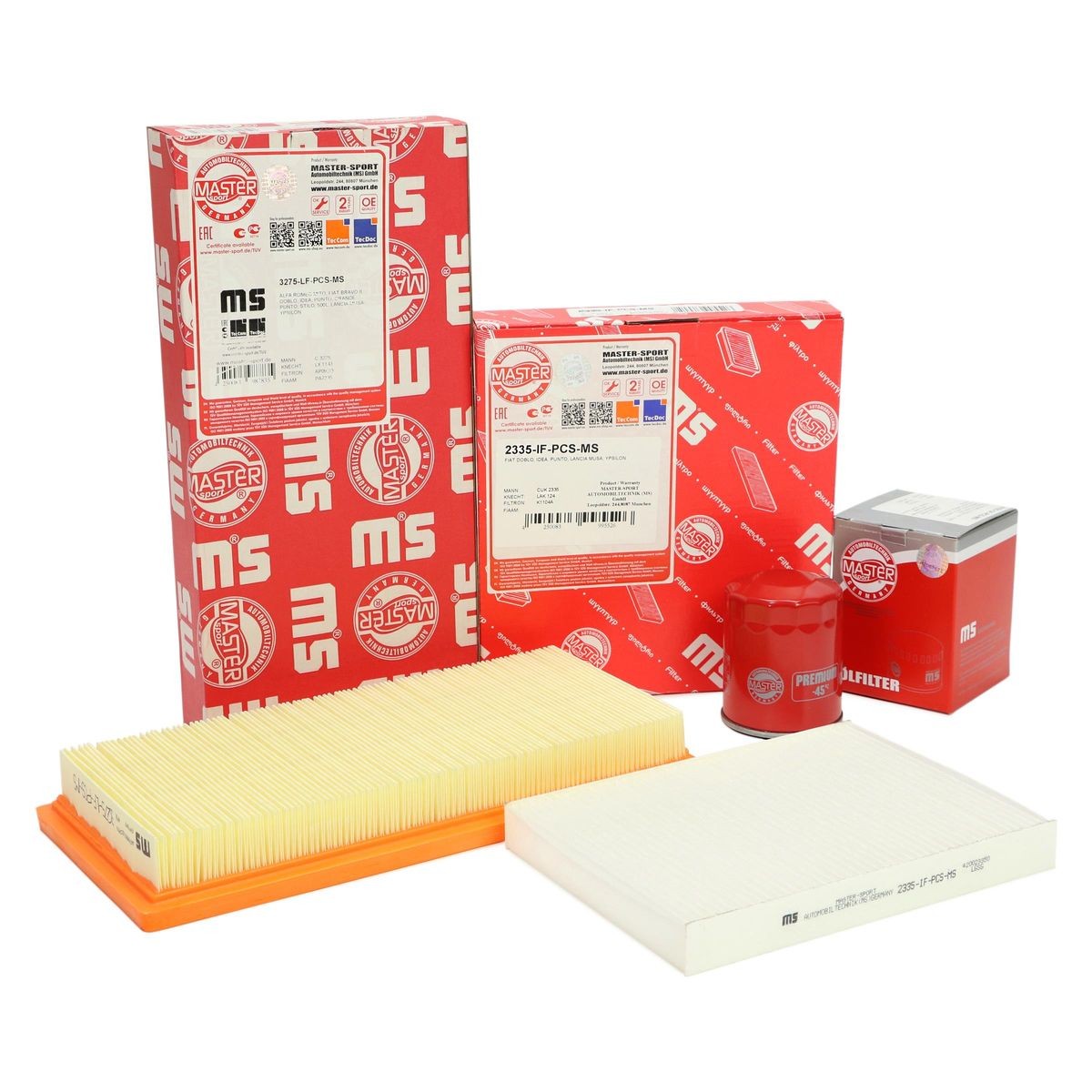 MASTER-SPORT Kit filtri 450001052 MASTER-SPORT 450001052 Kit filtri LANCIA Lybra Station Wagon (839) 1.9 JTD (839BXD1A) 105 CV 2001