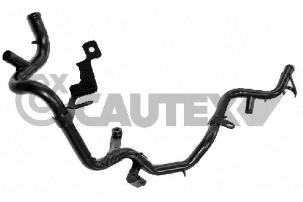 CAUTEX Coolant Tube 757186 757186 CAUTEX radiator hose FORD FIESTA