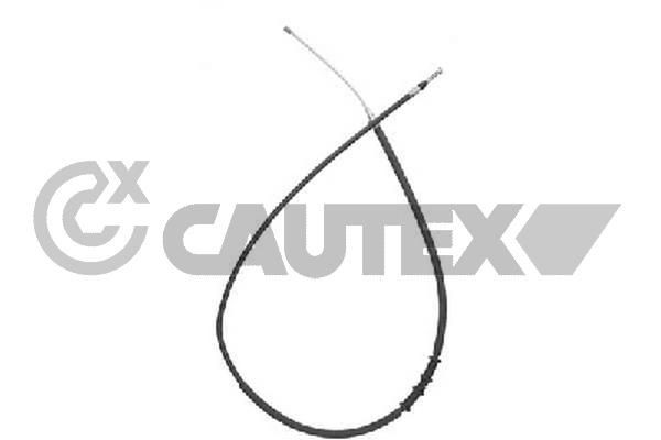 CAUTEX Tautrekk, håndbremse 761031 761031 Håndbremsekabel CITROËN C4 CAUTEX