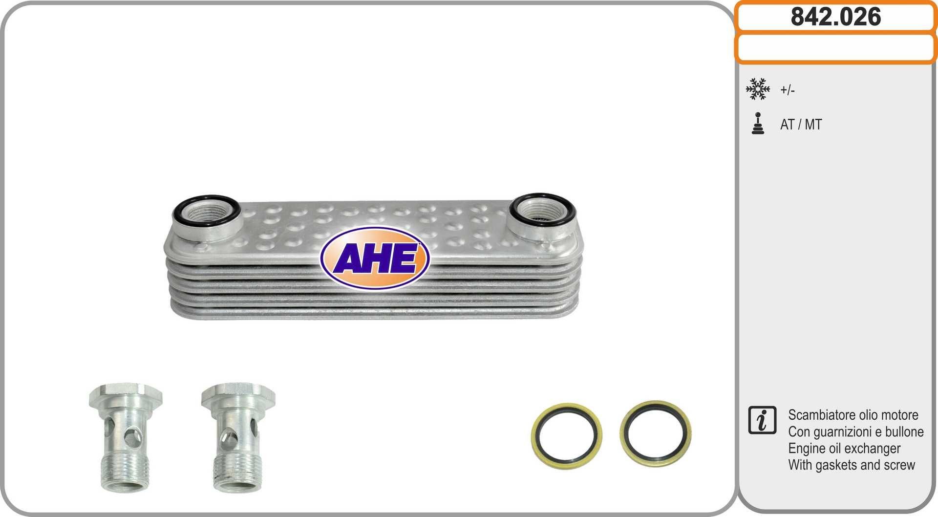 AHE Radiatore olio motore 842.026 842.026 costo Radiatore olio VOLVO XC60 AHE