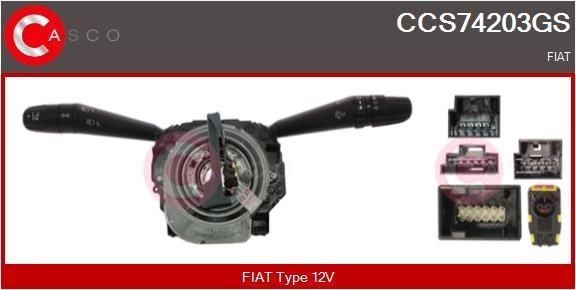 CASCO Bryter komplett rattstamme CCS74203GS CASCO CCS74203GS Blinklysbryter Fiat 500X billige