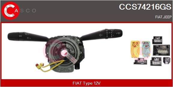 CASCO Ohjausakselin kytkin CCS74216GS CASCO CCS74216GS Ohjausakselin kytkin JEEP Compass (MK49) 2.0 4x4 160 hv 2015