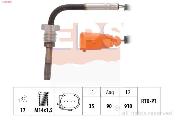 EPS Sensor, uitlaatgastemperatuur 1.220.035 1.220.035 EPS Uitlaatgas temperatuur sensor kopen