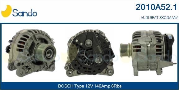 SANDO Lichtmaschine 2010A52.1 2010A52.1 Generator VW AMAROK SANDO kaufen