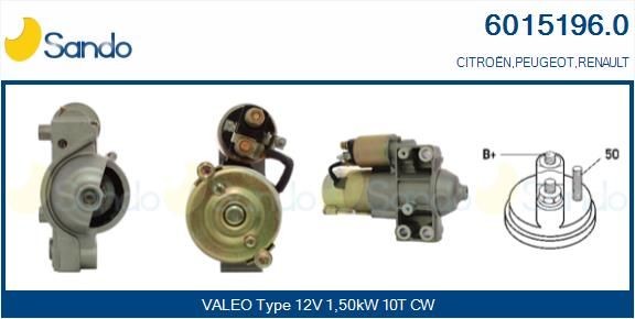 SANDO Startmotor 6015196.0 6015196.0 SANDO startmotor Citroen DS5
