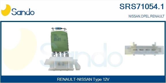 SANDO Gebläsewiderstand SRS71054.1 Vorwiderstand, Lüftung SANDO Renault MASTER SRS71054.1